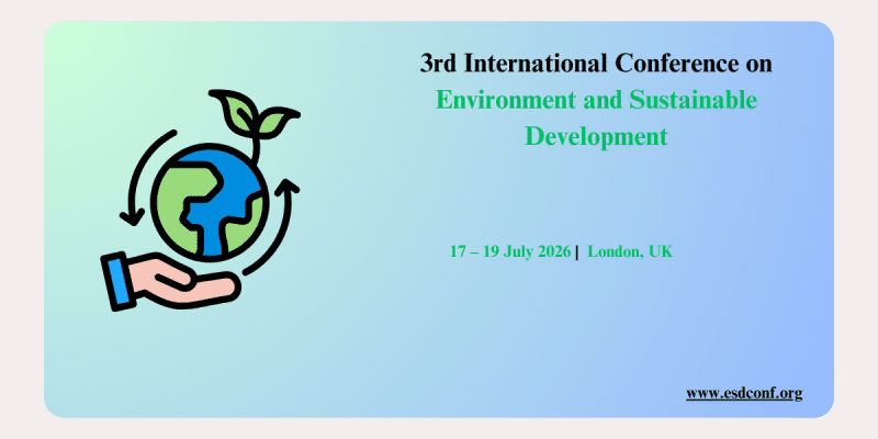 3rd International Conference on Environment and Sustainable Development